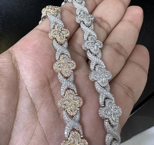 Bracelet Hip Hop en Diamant Moissanite de Qualité Exceptionnelle, Bijou Tendance pour Hommes et Femmes, Style Urbain, Idéal pour les Fêtes et le Quotidien - Product Image 3