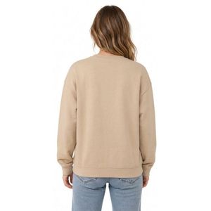 Camisetas de Algodón Lisas para Mujer, Cuello Redondo, Forro Polar de Algodón Peinado, Gruesas y Cálidas para Invierno - Product Image 3