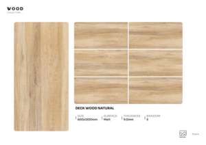Azulejos de porcelana con acabado mate de la colección Designer Wood, tamaño 600x1200, textura de madera, para pisos y paredes en espacios modernos. - Product Image 5