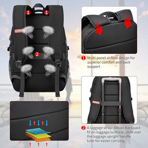 Stylish Design Custom Logo Comfortable Shoulder <b>Straps</b> Multi Pocket Large Capacity Lightweight Soft Breathable School Back Pack - Product Image 5