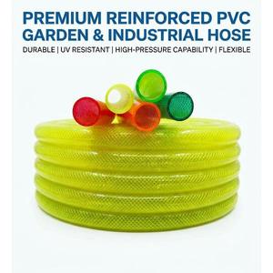 Manguera de Jardín de PVC Trenzada de 5 Capas, Resistente a los Rayos UV, Verde, Flexible, para Riego - Product Image 3