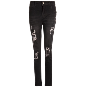 Nuevos Pantalones Cargo Ajustados de Moda para Hombre, Vaqueros Largos de Mezclilla con Bolsillos, Elásticos, Negros, Transpirables, para Trabajo - Product Image 4