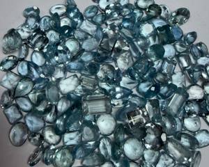 Piedra Preciosa de Aguamarina Natural, Corte Esmeralda, Facetada, Tamaño Libre |   Piedra de Aguamarina Azul Suelta para Joyería y Venta al por Mayor - Product Image 3