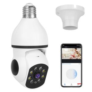 Telecamera Lampadina WiFi E27 1080P FHD, Mini Telecamera di Sorveglianza IP Pan-Tilt con Audio Bidirezionale e Visione Notturna a Colori - Product Image 1