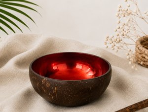 Bol en noix de coco fait main, vaisselle durable en coquille de noix de coco pour les magasins de style de vie végétalien, cadeaux écologiques et vente en gros - Product Image 2