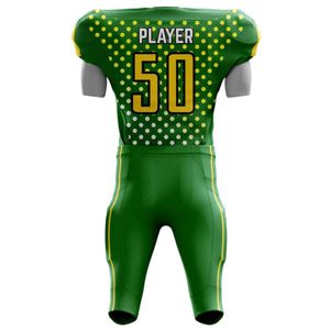 Uniforme de Fútbol Americano Profesional Personalizado, 100% Poliéster, Impresión por Transferencia de Calor, Ropa Deportiva de Alto Rendimiento - Product Image 3