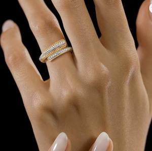 Bague de fiançailles ethnique en or jaune 14 carats avec diamant de laboratoire certifié IGI VVS de 1 à 3 carats, bijoux de mariée uniques et personnalisés pour femmes - Product Image 6