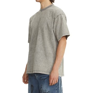 เสื้อยืดผู้ชายคุณภาพสูง ผ้าฝ้ายเจอร์ซีย์ 100% น้ำหนัก 230 กรัม สไตล์ลำลอง โอเวอร์ไซส์ วินเทจ ล้างสีแบบแอซิด พร้อมส่ง - Product Image 3