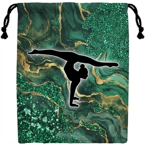 custom <b>Gymnastics</b> Drawstring Grip <b>Bags</b> Waterproof Polyester Classic Gym Storage Pouch Linen 56-78L Capacity for Sports Travel - Product Image 3