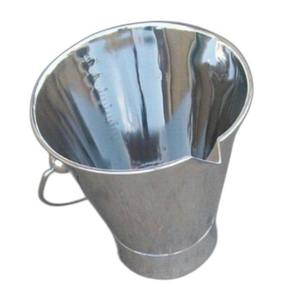 Cubo de agua de acero inoxidable resistente y robusto con asa y tapa, cubo metálico para cenizas calientes, cubo para leche, para braseros y uso agrícola - Product Image 6