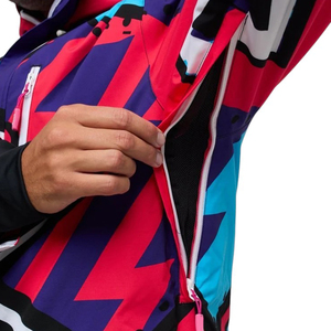 Chaqueta de Esquí Acolchada con Cierre, Impermeable, Transpirable y Resistente al Viento, para Adultos, con Estampado Geométrico Abstracto Vibrante, de Alto Rendimiento, para Invierno - Product Image 5