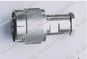 Conector RF RG 58 Tipo Abrazadera Recta Macho N, Acero Inoxidable, Mecanizado CNC, Acabado Plateado, Duradero - Product Image 2