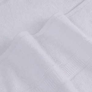 Serviette de bain en coton pur blanc 550 GSM, douce, absorbante, qualité supérieure, idéale pour hôtel, spa, salle de sport, plage, salle de bain, disponible au meilleur prix - Product Image 5