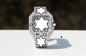 Nuevo Diseño, Reloj Mecánico de Acero Inoxidable Hecho a Mano con Diamantes Moissanite, Unisex, Estilo Hip Hop, Regalo, Vendedor Indio - Product Image 2