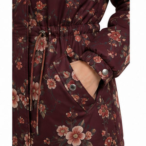 Chaqueta Parka Térmica para Mujer con Exterior Impermeable y Resistente al Viento, Capucha y Cintura Ajustable con Cordón para un Estilo Invernal Premium - Product Image 5