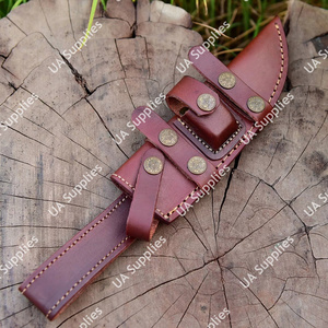 Étui de couteau vintage Western Pancake en cuir fait main sur mesure, pour port horizontal, étui de ceinture pour couteau pliant, chasse, EDC - Product Image 5