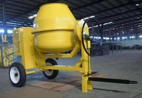 Bétonnière portative à un seul sac, équipement de construction, bétonnière sur roues