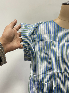 Haut en coton pour femmes, coupe ample, léger, haut d'été naturel, décontracté, style bohème, vêtements faits à la main - Product Image 4