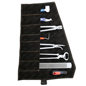 Nuevo kit de herramientas para herradores al por mayor, cuchillo de pezuña de borde afilado, remachador de uñas de 13 ", extractor de uñas de 13", pinzas y raspador de 15 ", herramientas veterinarias - Product Image 1
