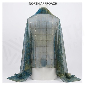 ผ้าพันคอไหมยาวสำหรับผู้หญิง NORTH APPROACH ลายสก็อต ดีไซน์หรูหรา อเนกประสงค์ ใช้ได้ทุกฤดูกาล - Product Image 2