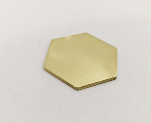 Disque hexagonal vierge en laiton massif pour gravure laser, estampage de logo personnalisé, jeton métallique personnalisé et projets DIY - Product Image 6