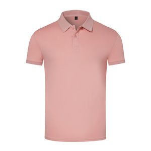 เสื้อโปโลยูนิเซ็กซ์ แขนสั้น สำหรับผู้ชาย แบบเรียบ สีพื้น เหมาะสำหรับเล่นกอล์ฟ - Product Image 1