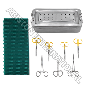 Kit de Instrumentos Quirúrgicos de Acero Inoxidable para Blefaroplastia Ariston International AI-Blepharoplasty, 30 Piezas, Reutilizable, para Operaciones de Párpados, con Certificación CE - Product Image 5
