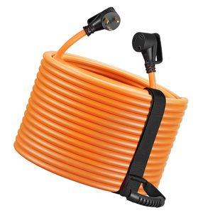 Câble d'extension robuste pour camping-car 30 ampères 100 pieds 125V 2500W 10/3 AWG STW certifié ETL NEMA TT-30P vers TT-30R - Product Image 1