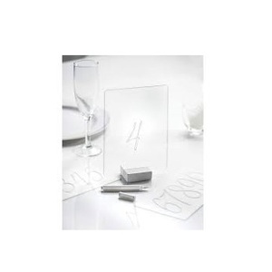 Support de table en acrylique transparent en forme de L, incliné, pour affichage de menus, cadre photo pour numéros de table de restaurant - Product Image 3