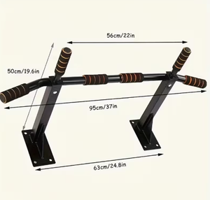 Barre de traction murale en acier multi-positions antidérapante pour entraînement à domicile - Product Image 2