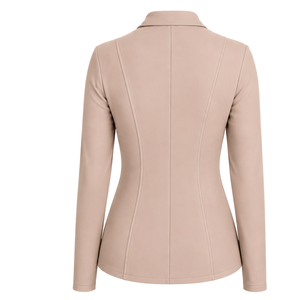 Veste d'équitation beige pour femme, blazer d'équitation sur mesure, manteau professionnel pour concours d'équitation, vente en gros personnalisée, mode - Product Image 2