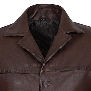Abrigo Largo de Cuero PU para Hombre de Buena Calidad, Impermeable y Resistente al Viento, Abrigo Largo de Invierno, Fabricante Pakistaní de Abrigos de Cuero - Product Image 3
