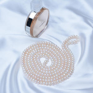 7-8mm Freshwater Pearl Long Multi-Layer Sweater Chain <b>Necklace</b> Versatile Cheongsam Accessory for <b>Mom</b> - Product Image 2