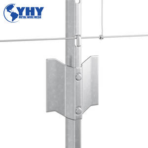 <span class=keywords><strong>Poteau</strong></span> de clôture fixe en acier robuste vert à canal en U - Product Image 2