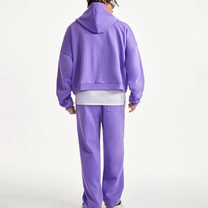 Ensemble de jogging pour homme de haute qualité, séchage rapide, marque privée, avec logo personnalisé, pull et pantalon de survêtement, grandes tailles, faible MOQ - Product Image 3