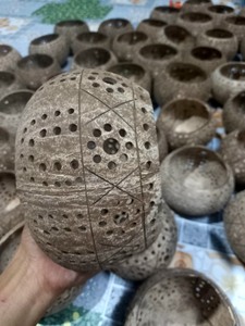 Organic Coconut Shell Candle Natural <b>Soy</b> <b>Wax</b> Handmade for Home Aroma and Gifts - Product Image 2