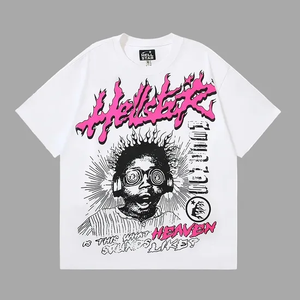 T-shirt formel surdimensionné pour homme Hell Star, 100 % coton de haute qualité, unisexe, commande en gros, faible MOQ - Product Image 2