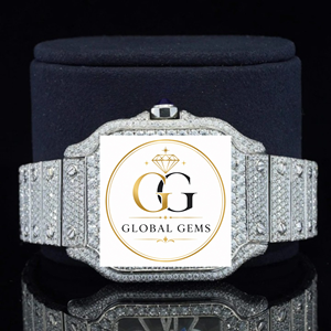 High Quality Round Cut Moissanite Full Iced Out Daily Wear Watch for Gifts and Occasion Available for Competitive Price - Product Image 4