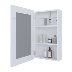 Armadietto Bianco per Medicinali con Specchio Integrato per Bagni - Product Image 5