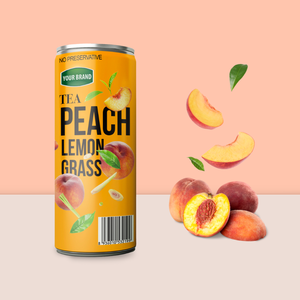 Thé prêt-à-boire saveur pêche citronnelle à prix compétitif Thé aux fruits OEM Thé de marque privée Thé boissons disponibles en bouteilles canettes - Product Image 2