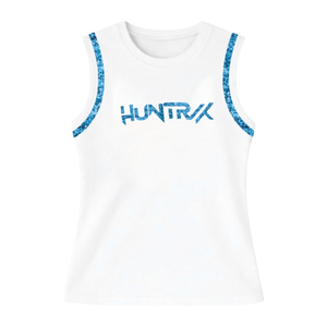 Wholesale Custom High Quality Custom Cotton Sleeveless <b>Sequin</b> Embroidered Patch <b>Crop</b>-<b>Top</b> T-shirt Breathable for Spring/Summers - Product Image 2