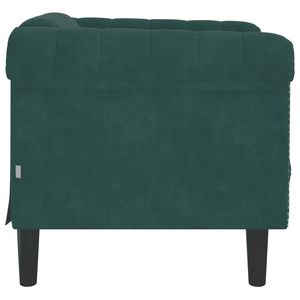 Poltrona in Velluto Verde Scuro per Soggiorno, 100% Poliestere con Struttura in Compensato e Legno Massello - Product Image 5