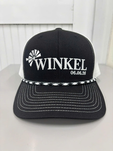 Vietnam Manufactured Custom 2D Embroidery 6 Panel Structured Breathable Mesh Back Trucker <b>Hat</b> with Rope <b>for</b> <b>Weddings</b> <b>Wedding</b> <b>Hat</b> - Product Image 1