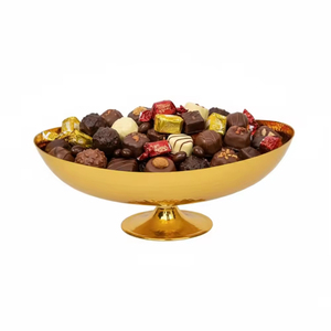 Cuenco de metal de diseño antiguo para chocolate y dulces, con diseño martillado, color dorado, para frutas y chocolate cremoso, ideal para regalos en fiestas. - Product Image 6