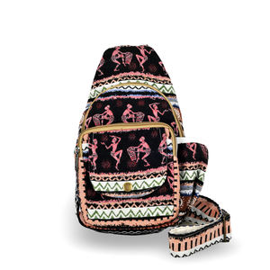 Lamatar1 Sac à dos pour homme style bohème en coton léger et écologique, confortable et portable fabriqué au Népal - Product Image 1