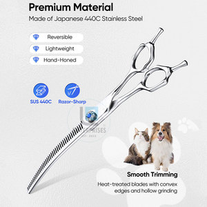 Tijeras Curvas para Peluquería Canina de Acero Inoxidable de Alta Calidad, Antideslizantes, Duraderas y Fáciles de Usar, Fabricadas en Fábrica - Product Image 2