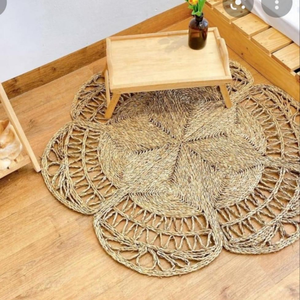 Alfombra de Jacinto de Agua Hecha a Mano, Ecológica y Duradera, Tapete Tejido Natural para Sala de Estar, Dormitorio, Hogar, Hotel, Uso Diario, Comodidad - Product Image 2
