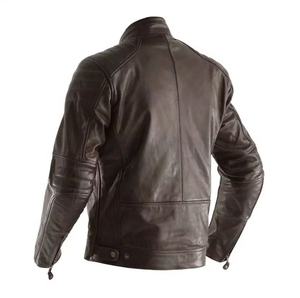 Chaqueta de moto de cuero para Hombre | Elegante chaqueta de motorista aprobada por CE | Chaqueta de montar duradera para todas las estaciones - Product Image 2