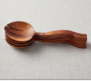 Ensembles de couverts en bois sculptés à la main, ustensiles de cuisine en bois, couverts de table, vaisselle, couverts de dîner, articles de cuisine et de restaurant - Product Image 3