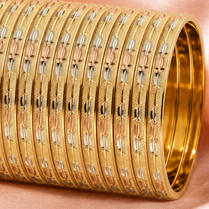 กำไลข้อมือ ORO-Z คุณภาพสูง ชุบสามสี ดีไซน์ลายใบไม้ สำหรับผู้หญิง เครื่องประดับแฟชั่นสำหรับงานปาร์ตี้ - Product Image 4